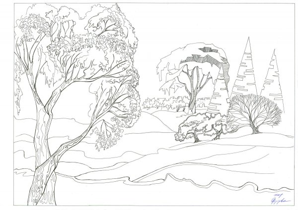 Антураж стаффаж композиция парк