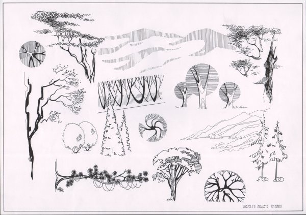 Стаффаж антураж кустов