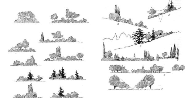 Антураж в пейзажах