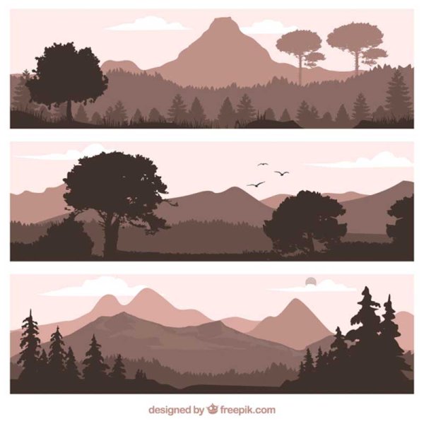 Силуэт ландшафт