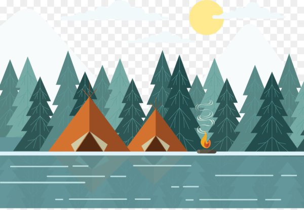 Природа в стиле флэт