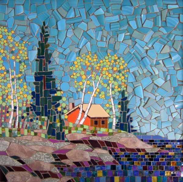 Пейзаж из мозаики