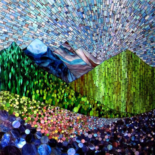 Пейзаж из мозаики