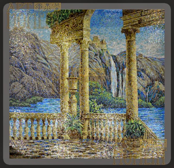 Пейзаж из мозаики