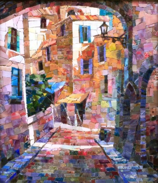 Мозаика смальта пейзаж