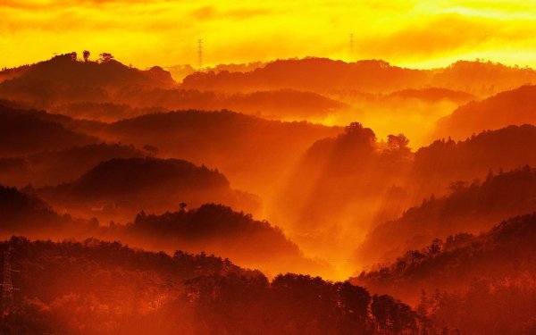 Оранжевый закат