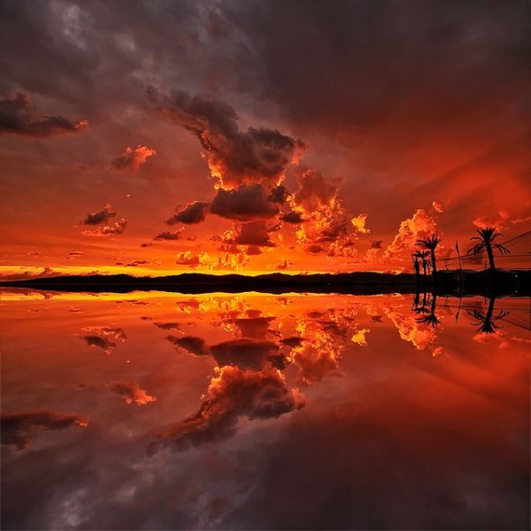 Пламенный закат