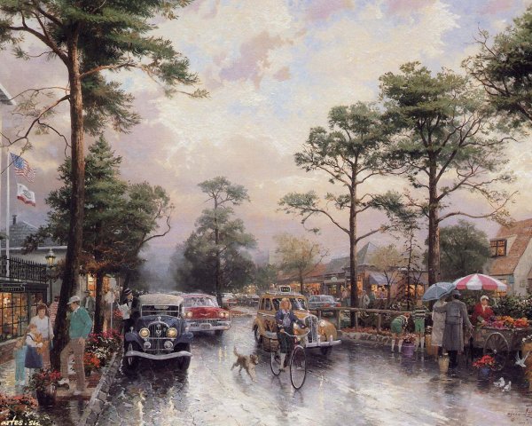 Старинные зимние пейзажи