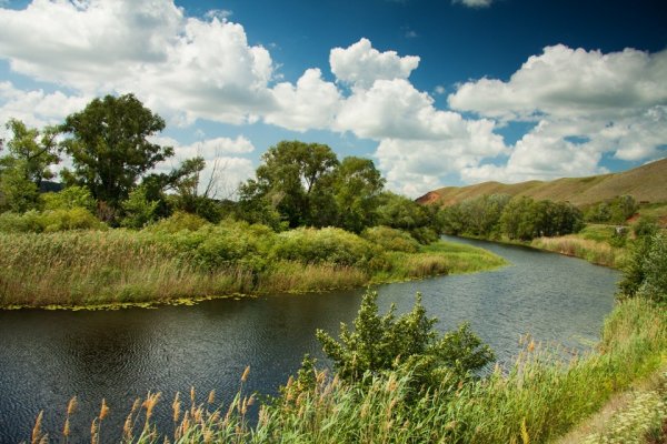 Берег реки Урал Оренбург