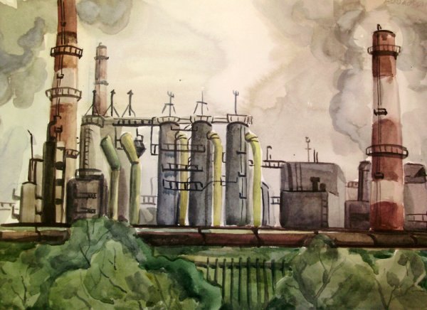 Заводской пейзаж