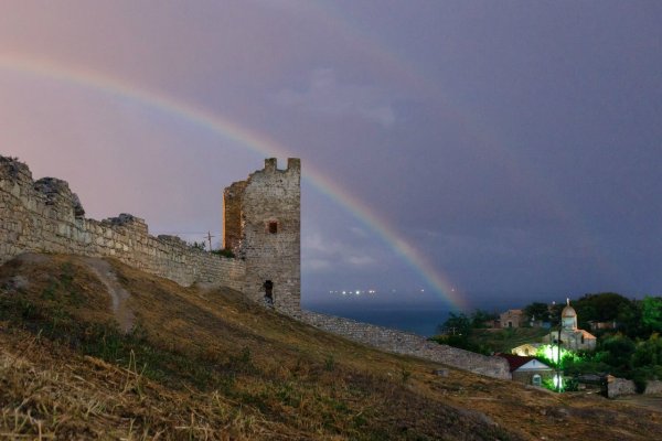 Картина крепость Феодосия