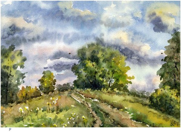 Пленэр Этюд пейзаж