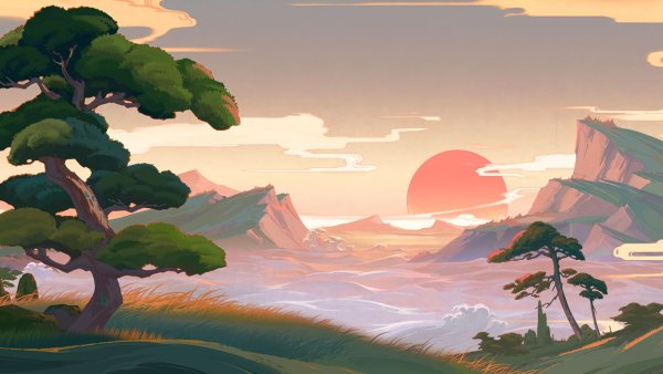 Пейзажи Инадзумы Геншин