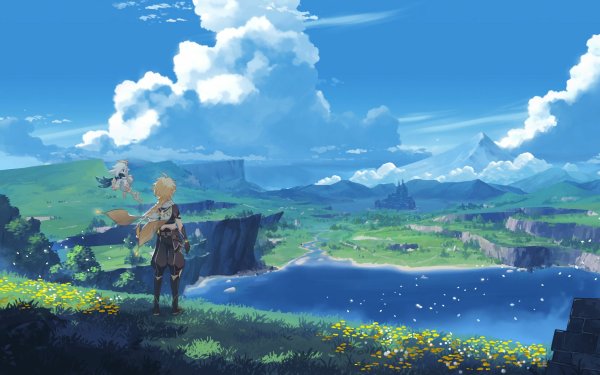 Инадзума Геншин Импакт пейзажи