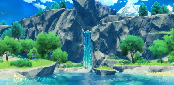 Водопад Геншин Импакт