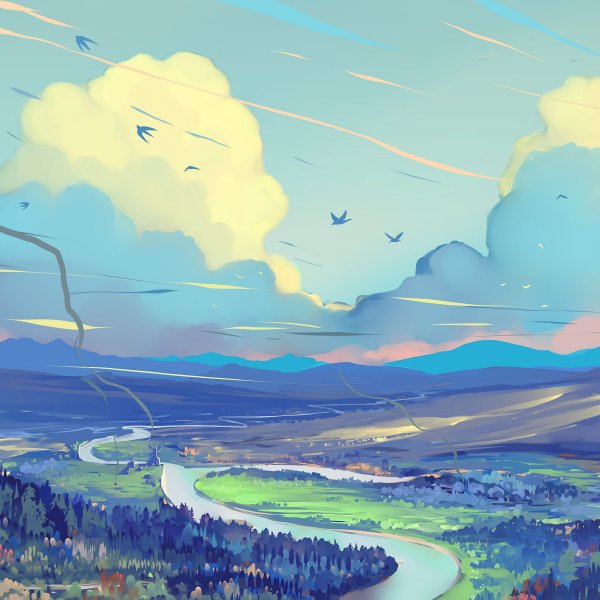 Деревья в горах картины