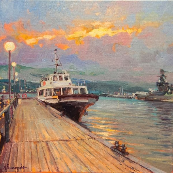 Морвокзал Новороссийск живопись