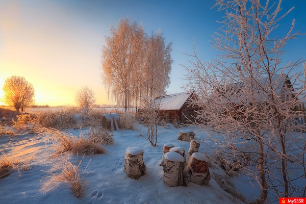 Зимняя деревня