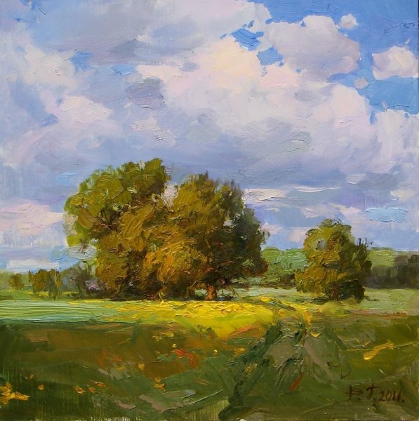 Живопись Академическая пейзаж этюды