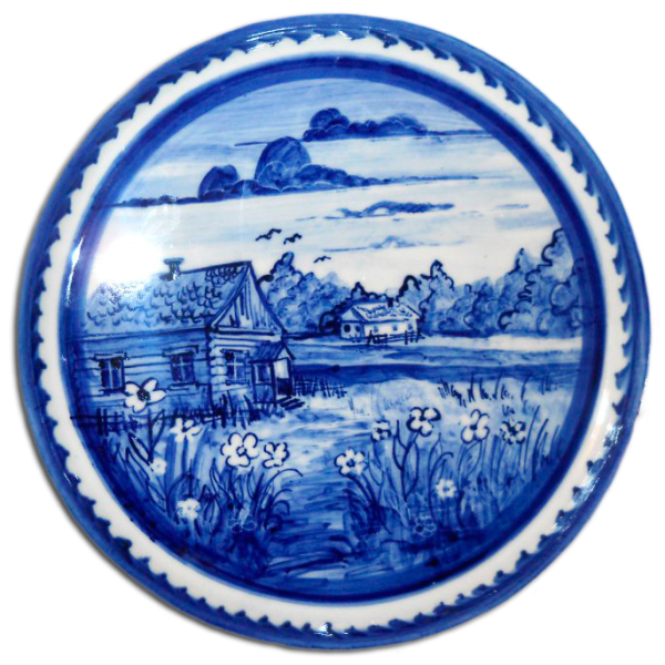 Гжель пейзаж