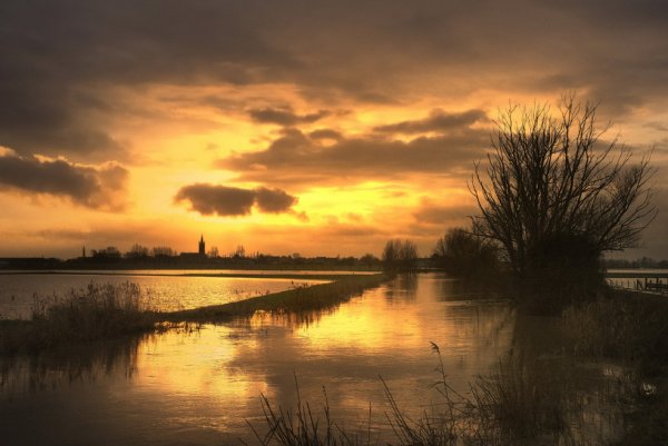 Закатный пейзаж фото