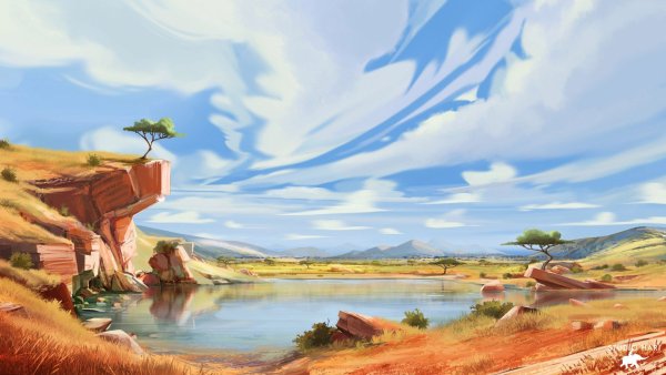 Пейзажи из мультфильмов