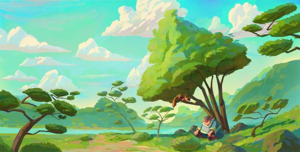 Пейзажи из мультфильмов