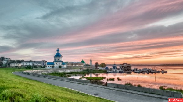 Закат на заливе Чебоксары
