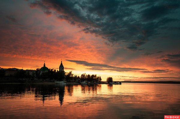 Закат на заливе Чебоксары