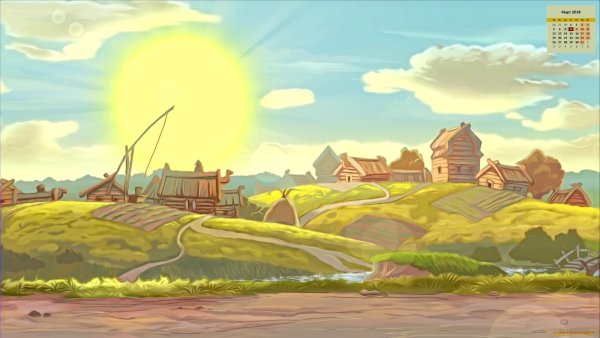 Мультфильм три богатыря Бэкграунд