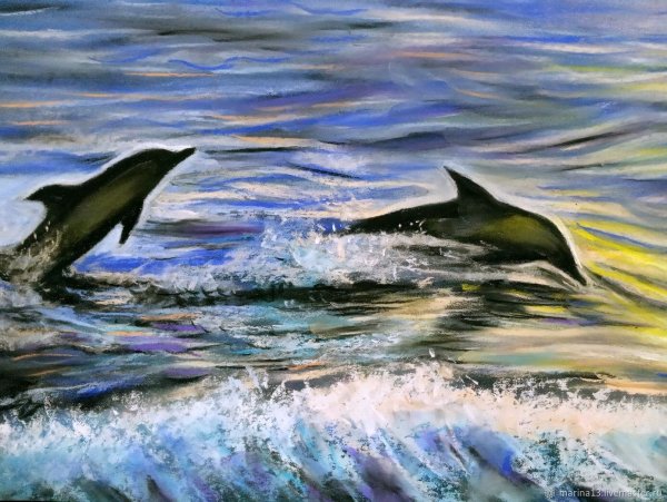 Дельфин картина