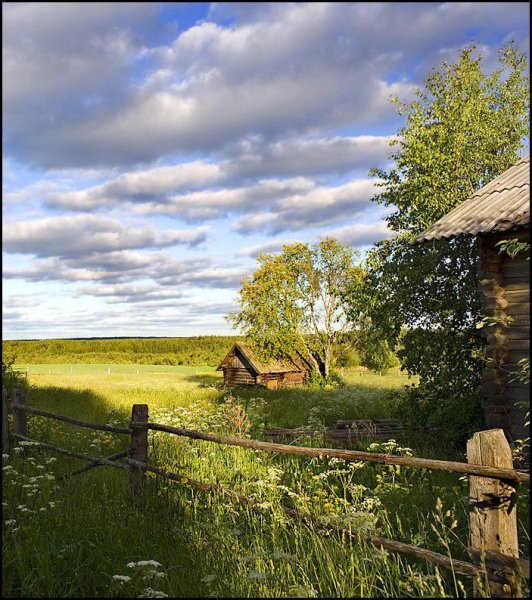 Русская деревня Околица