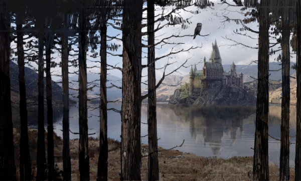 Гарри Поттер Хогвартс осень