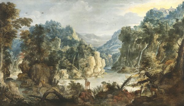 Рубенс пейзаж с водопоем