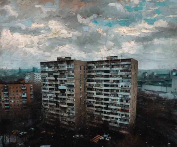 Панельные дома живопись