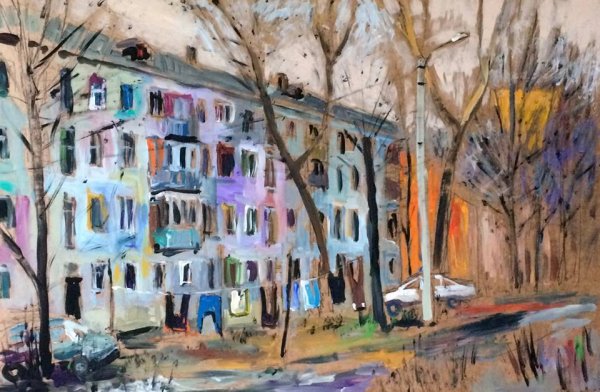 Панельный дом картина