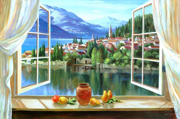 Пейзаж в окне