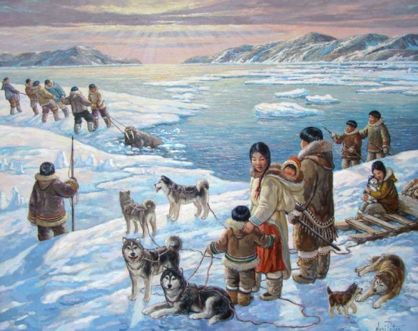 Чукотка Эскимосы живопись