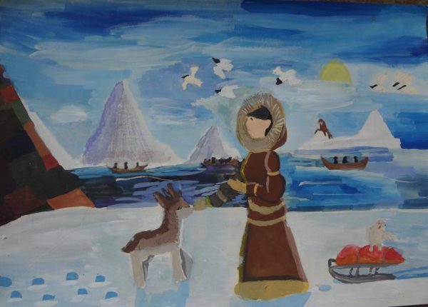 Живопись праздник чукчей