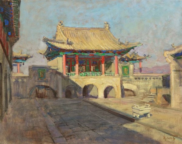 Древнекитайская живопись сад