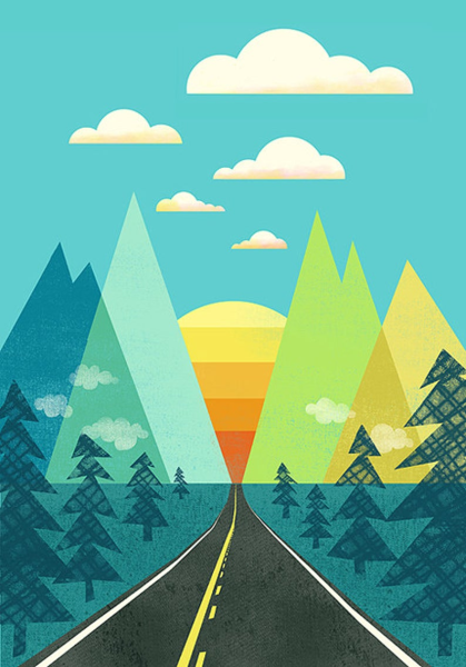 Геометрический пейзаж