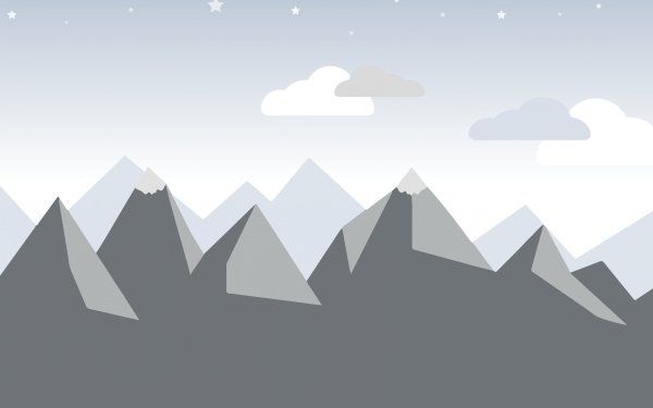 Горы рисунок