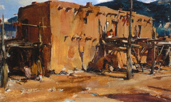 Николай Иванович Фешин елка 1917 год