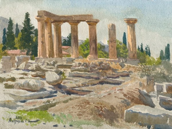 Древняя Греция пейзаж Эллада