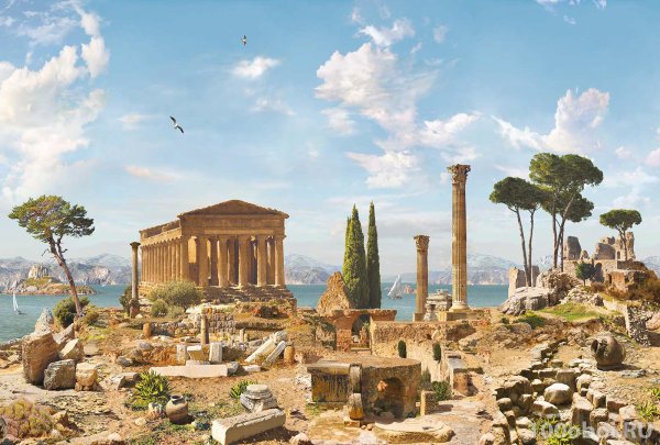 Древняя Греция пейзаж Эллада