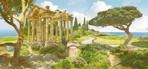 Древняя Греция пейзаж Эллада