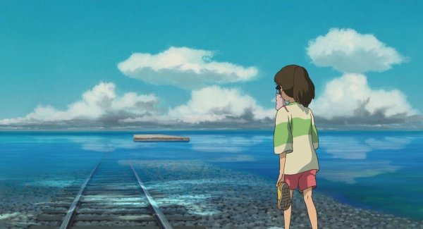 Хаяо Миядзаки пейзажи Унесенные призраками