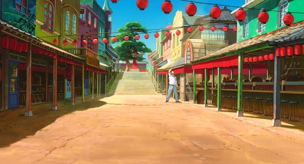 Хаяо Миядзаки Унесенные призраками фоны