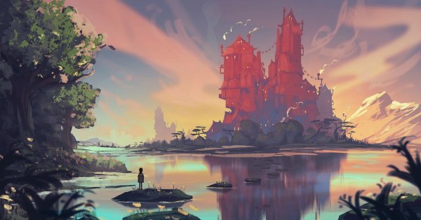 Хаяо Миядзаки пейзажи Унесенные призраками