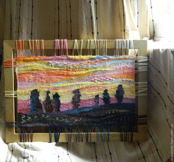 Панно в технике ручного ткачества